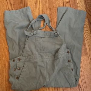 Maternity Cropped Overalls
